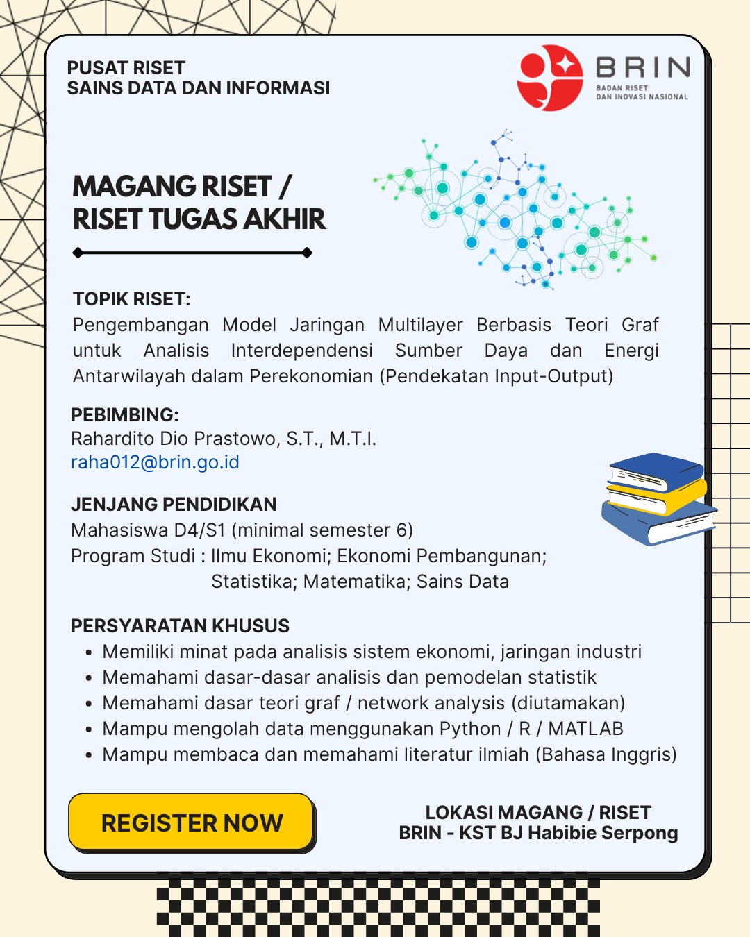 Pengembangan Model Jaringan Multilayer Berbasis Teori Graf untuk Analisis Interdependensi Sumber Daya dan Energi Antarwilayah dalam Perekonomian (Pendekatan Input-Output)
