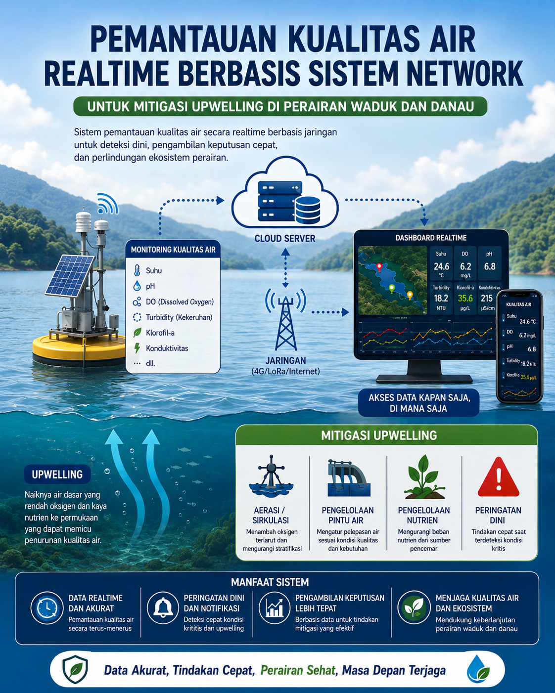 Magang Riset - Pemantauan Kualitas Air Realtime Berbasis Sistem Network