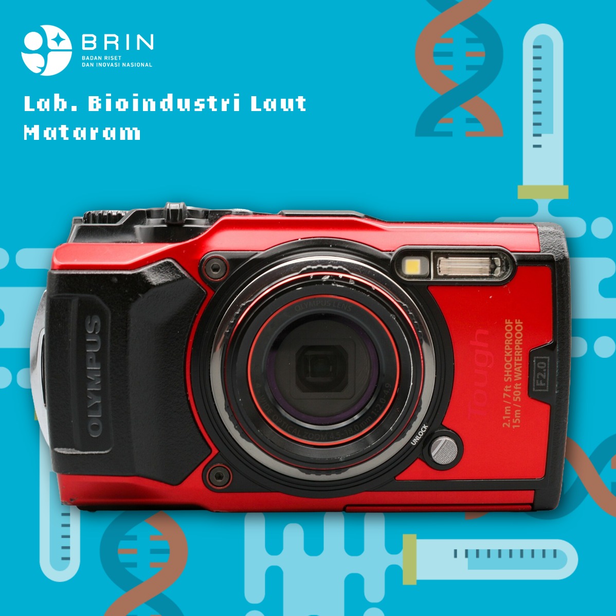 Kamera Bawah Air (Underwater Camera)+Underwater Housing di Lab. Bioindustri Laut