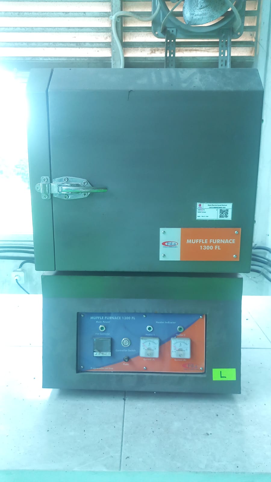 Penggunaan Mufle furnace FILA 1300FL -L