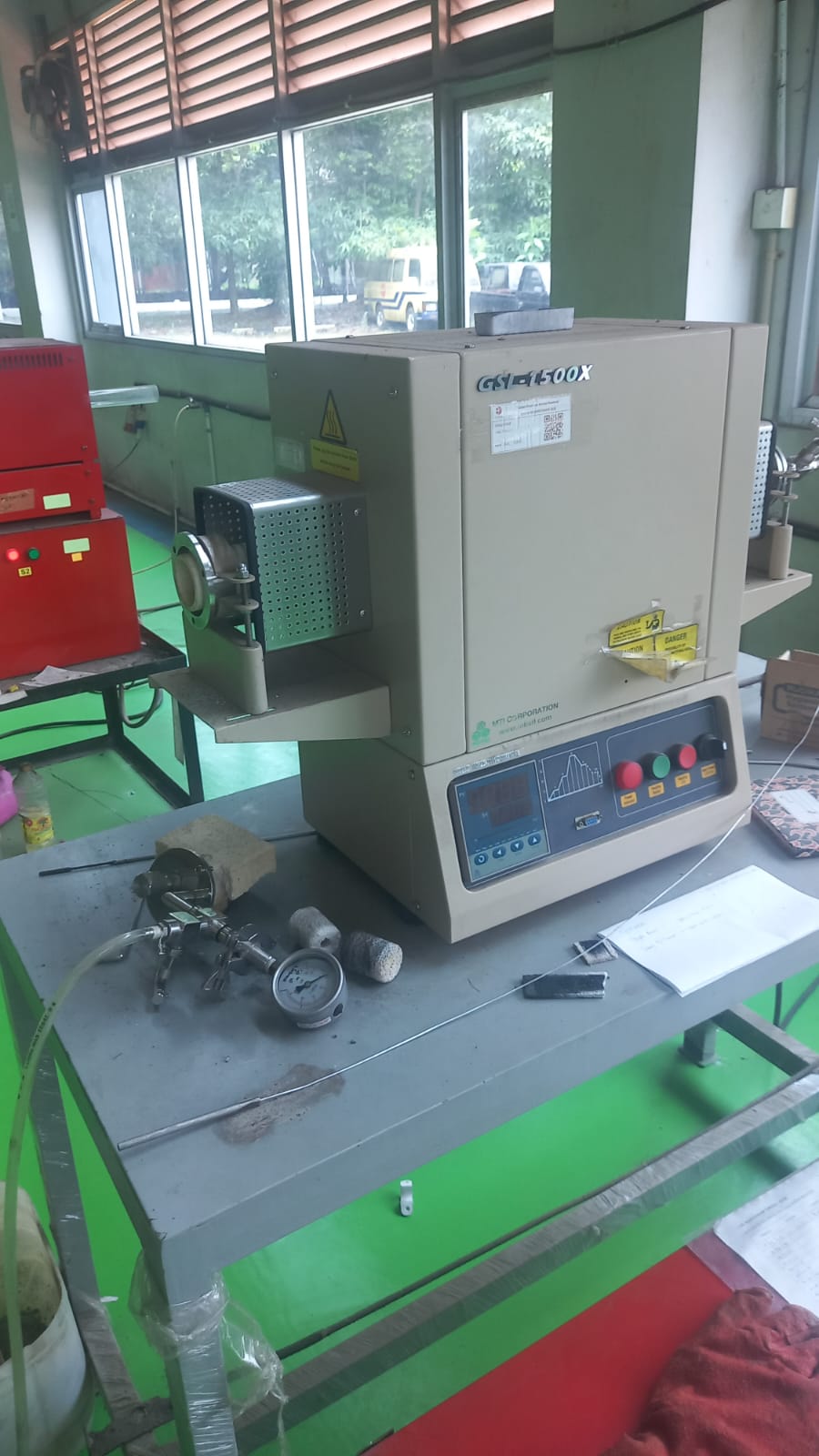 Penggunaan Tube Furnace GSL-1500X