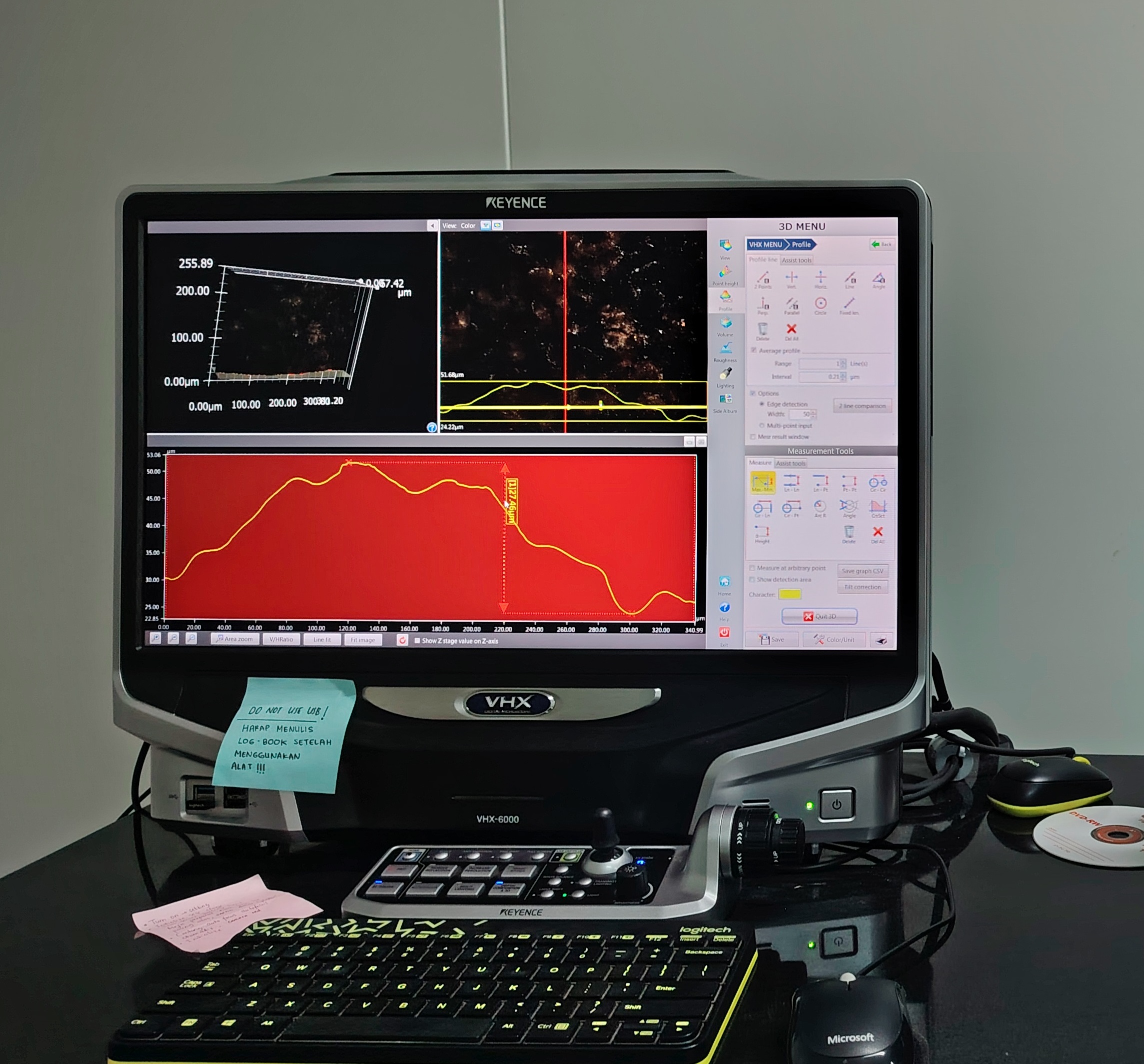 Layanan Analisis Morfologi Permukaan 3D Menggunakan Mikroskop Digital Keyence 