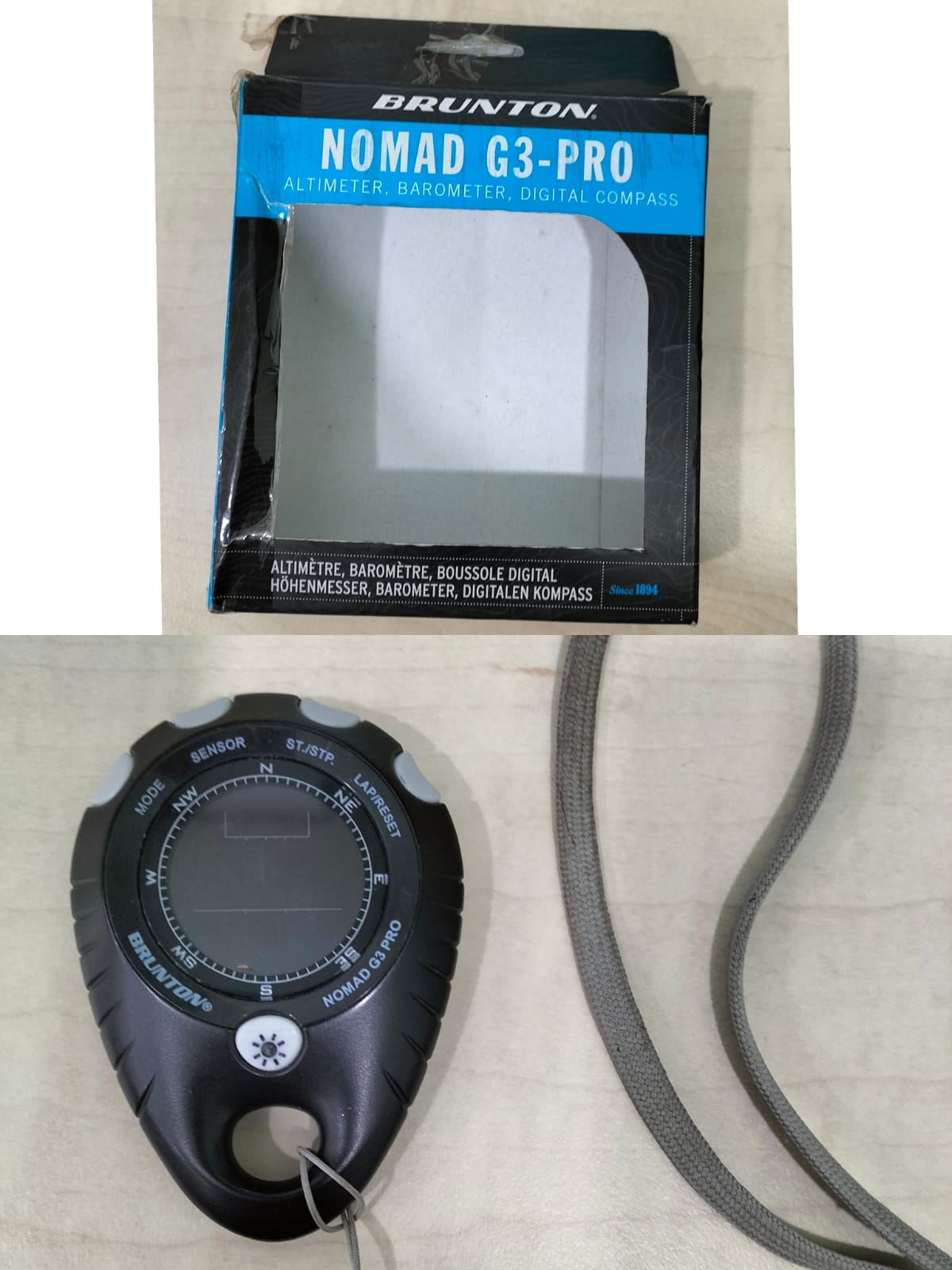Altimeter, Barometer, Kompas Digital - BRUNTON NOMAD G3-PRO
