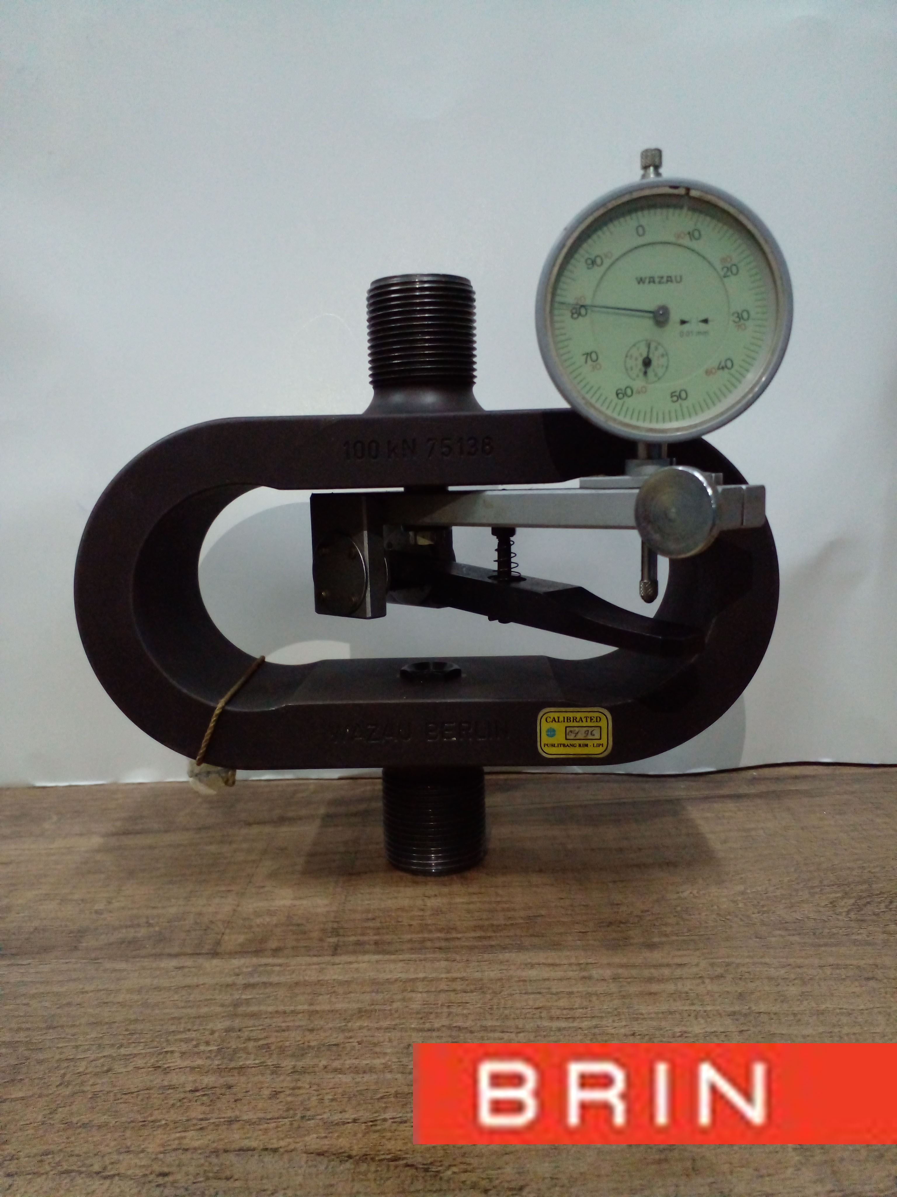 Proving ring calibration capacity 0-500 kN