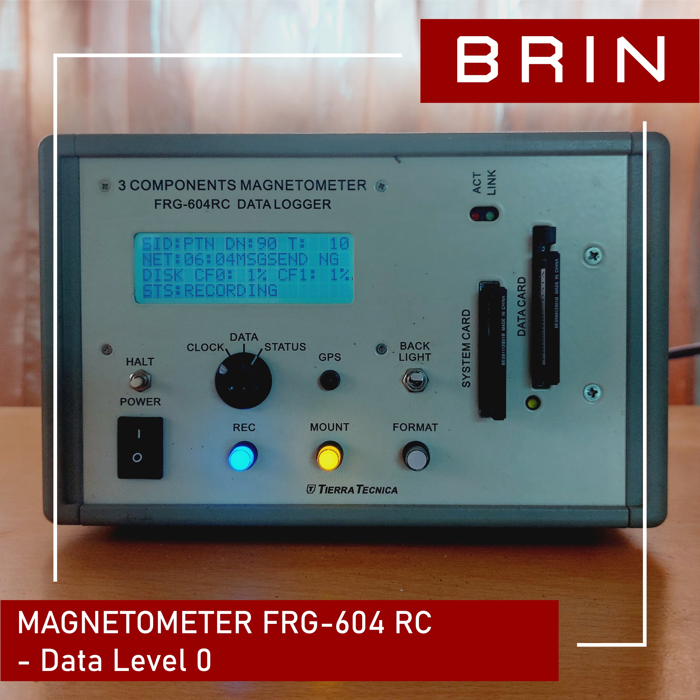 Layanan Data level 0 (Data RAW) Peralatan Magnetometer