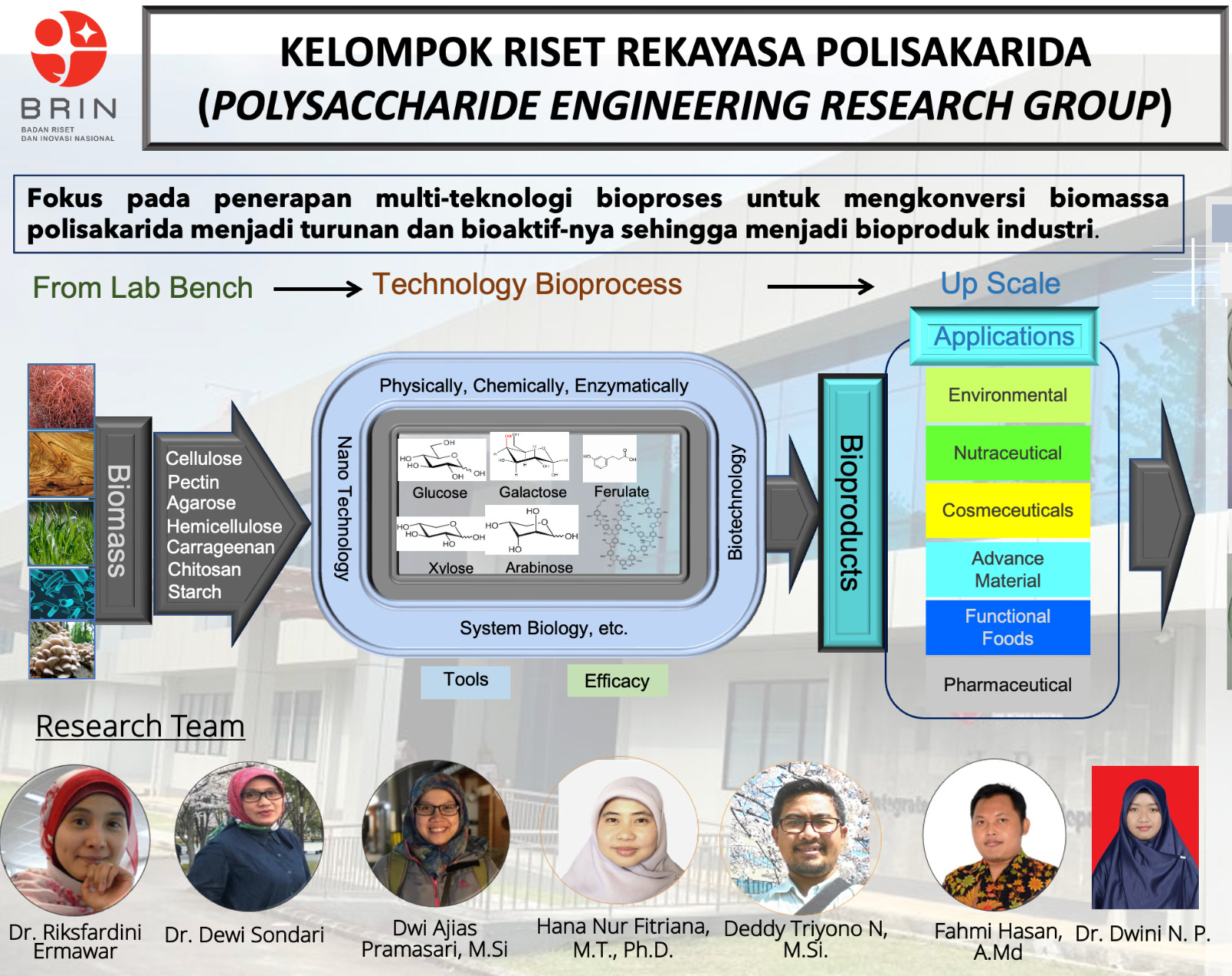 Pembimbingan Tugas Akhir (TA) Mahasiswa S1/S2/S3 bidang REKAYASA POLISAKARIDA