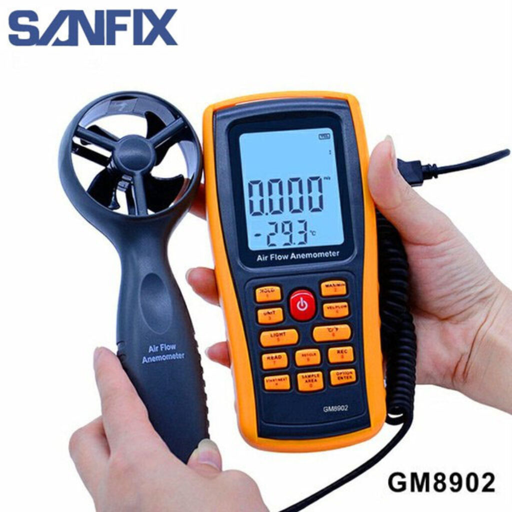 Use of Digital Anemometer