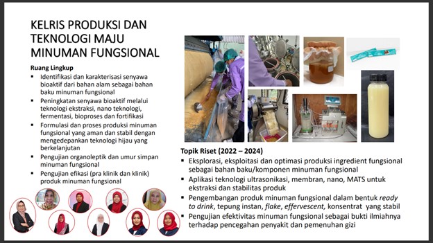 Riset - Teknologi Maju Minuman Fungsional - KST Serpong