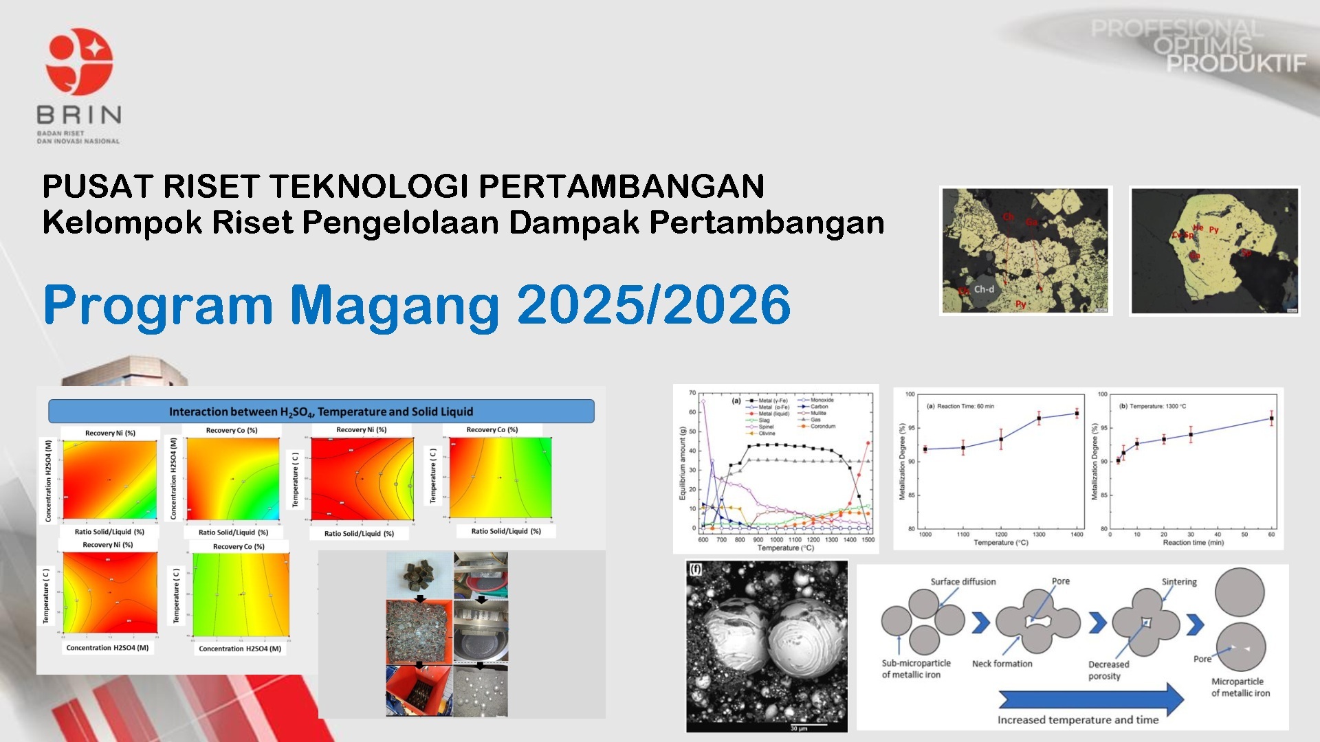 Pengelolaan Dampak Pertambangan-Magang/Praktek Kerja-Fungsi Riset--Serpong [Semester Ganjil Tahun 2025/2026]