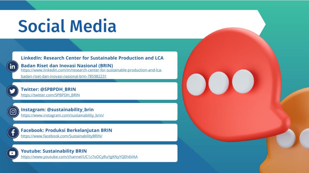 Life Cycle Assessment Industri dan Produk Pertanian Nasional