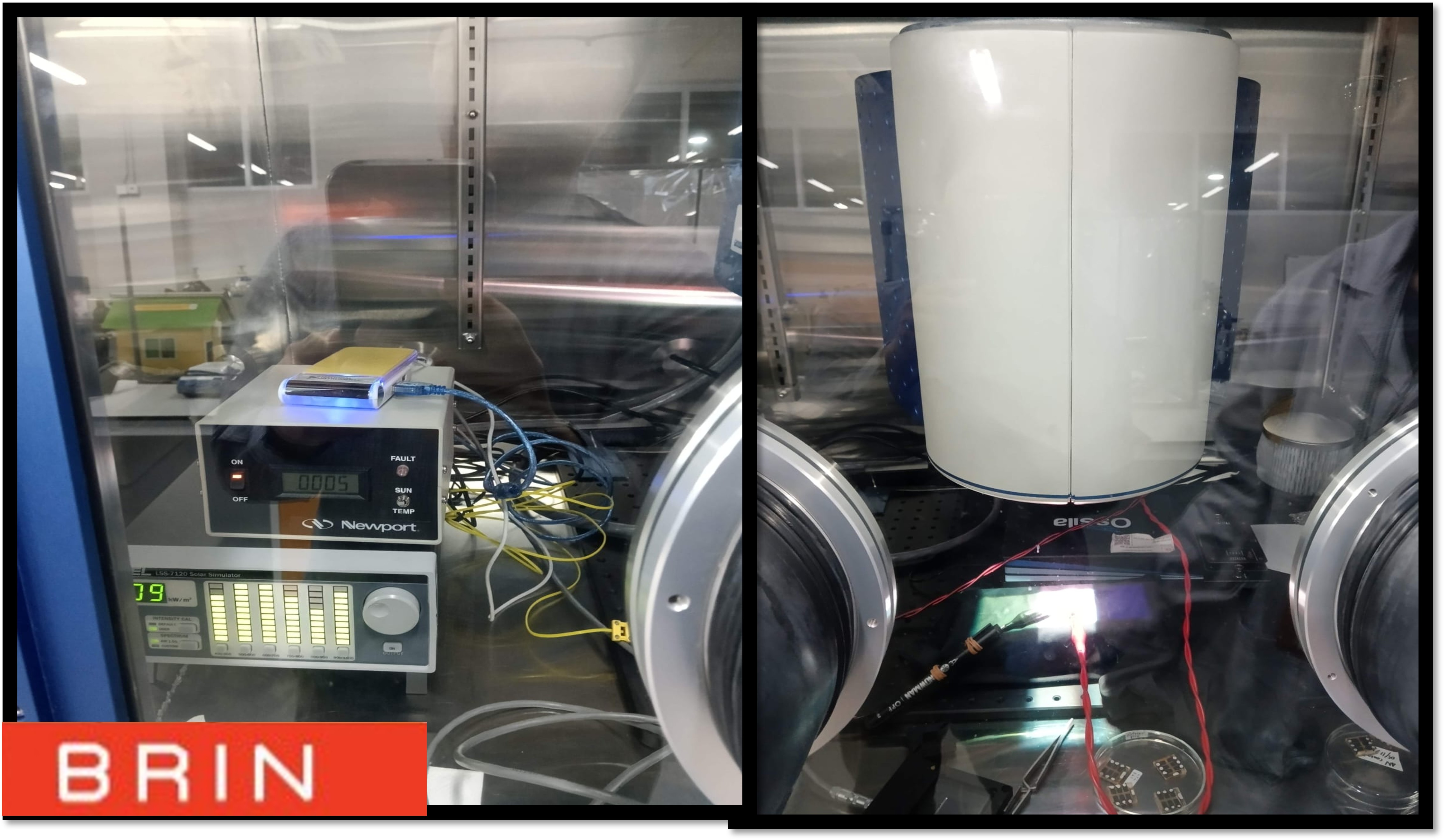 Pengujian Sun Simulator dalam Glove Box